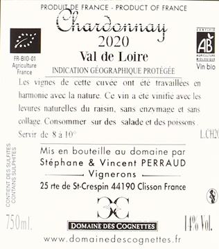 Chardonnay des Cognettes