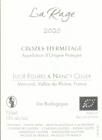 La Rage Crozes Hermitage Blanc